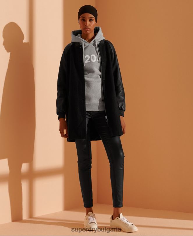 Superdry облекло N00H3475 сиво Жени 2003 качулка