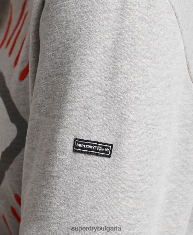 Superdry облекло N00H3479 сиво Жени номадски народен суичър