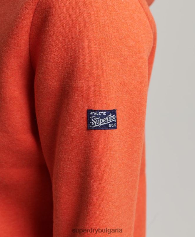 Superdry облекло N00H3502 оранжево Жени интересна качулка с ретро лого