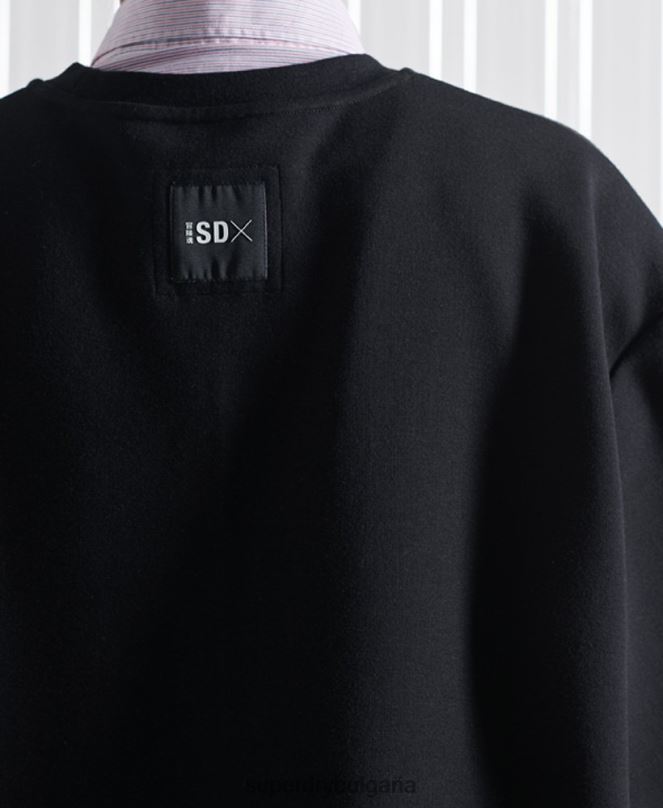 Superdry облекло N00H5208 черен Жени лимитирана серия sdx суичър с апликация