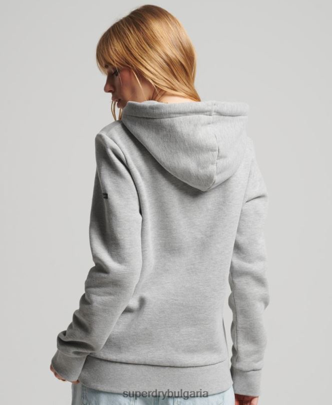 Superdry облекло N00H5761 сиво Жени качулка интерес за място