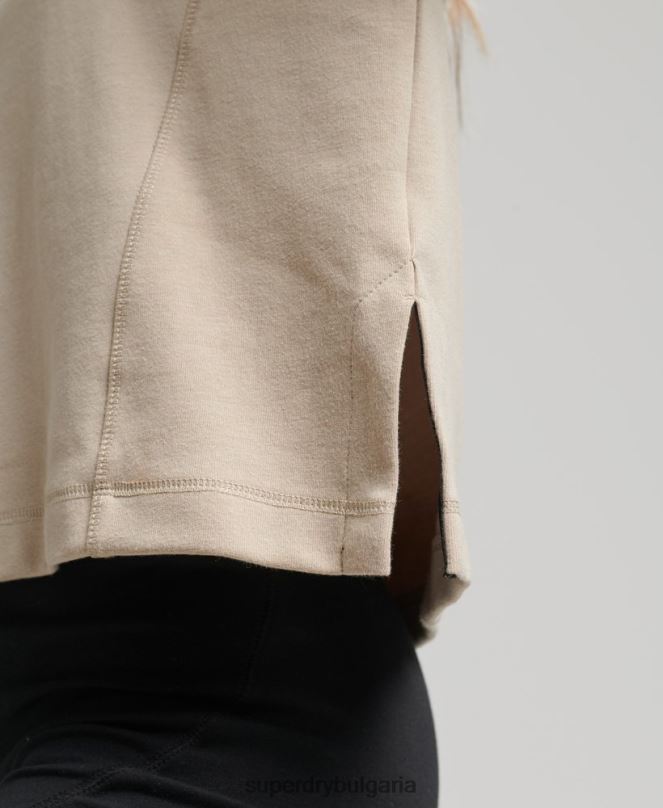 Superdry облекло N00H5773 бежово Жени суитшърт на code tech crew