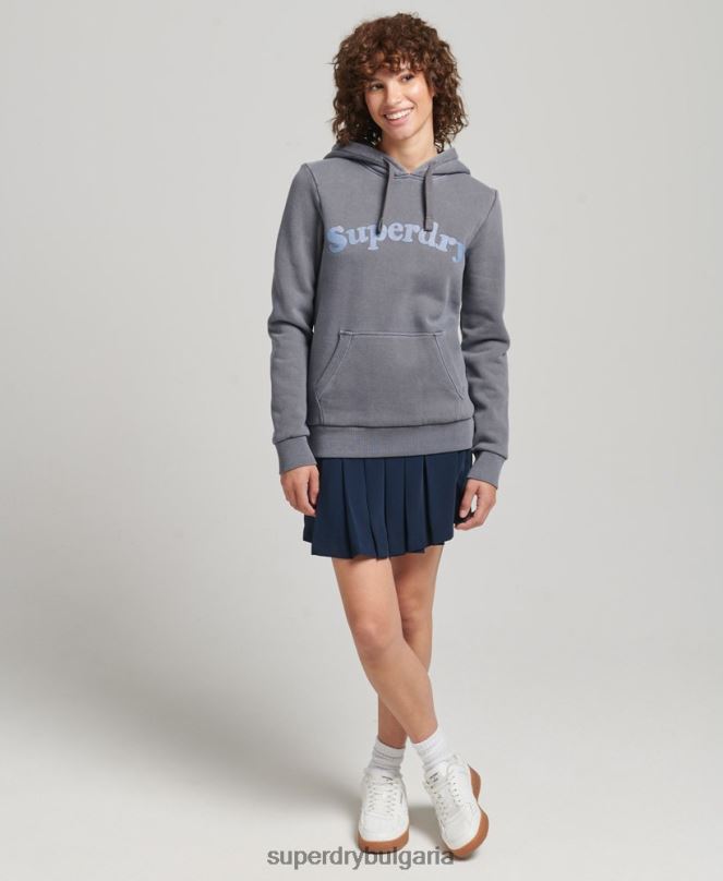 Superdry облекло N00H5781 военноморски флот Жени класически суичър с качулка Cooper