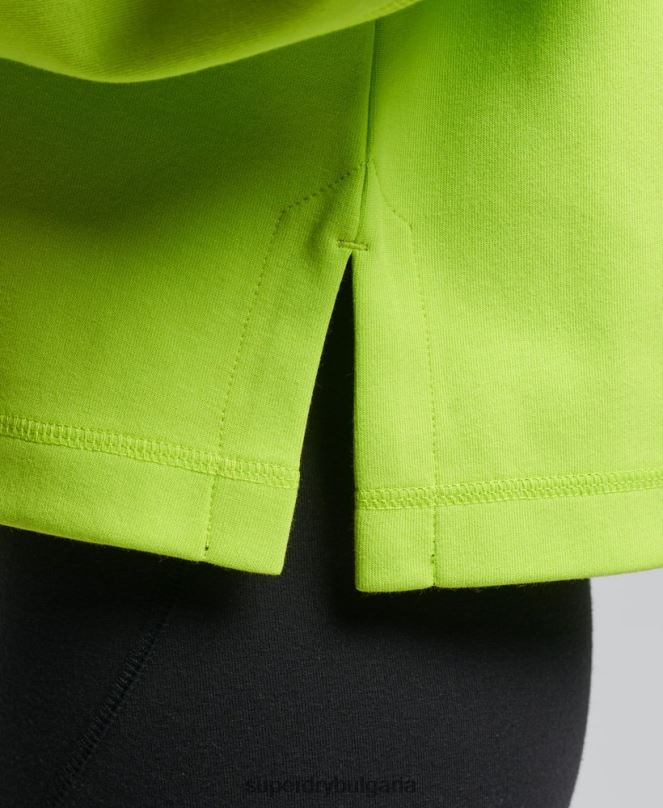 Superdry облекло N00H5797 зелено Жени суитшърт на code tech crew
