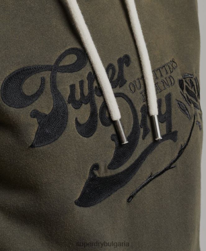 Superdry облекло N00H5816 тъмно сив Жени гордост и крафт суичър