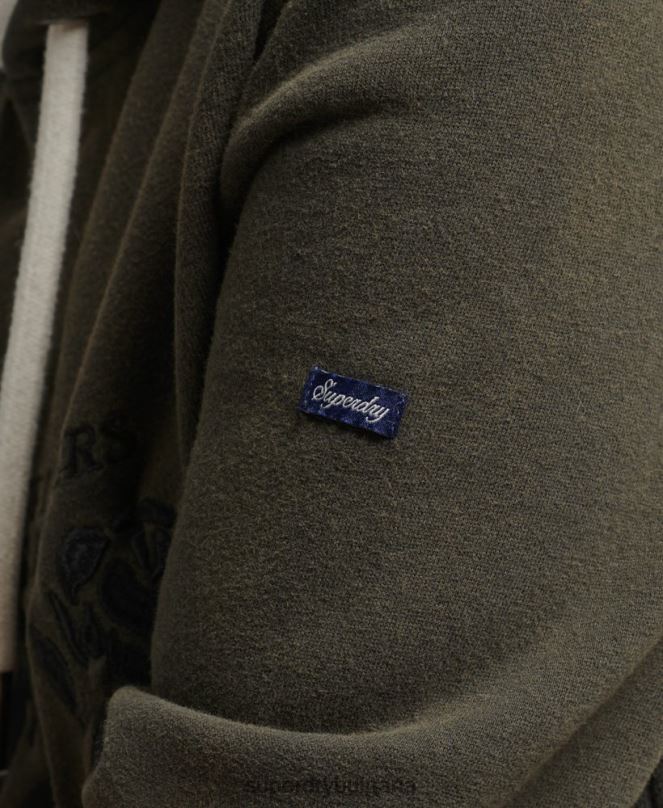 Superdry облекло N00H5816 тъмно сив Жени гордост и крафт суичър