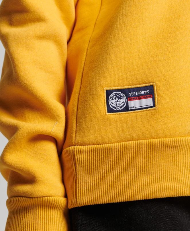 Superdry облекло N00H5841 жълто Жени суичър за лека атлетика