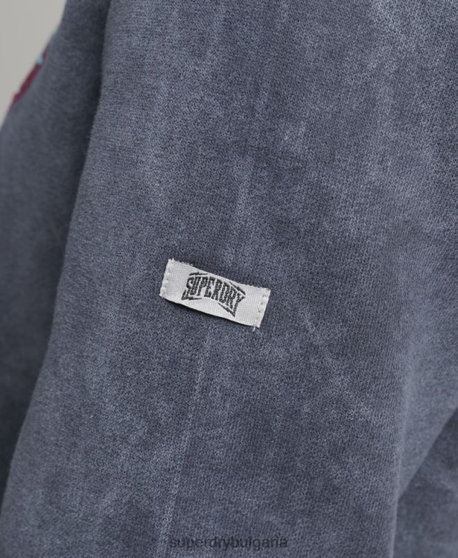 Superdry облекло N00H5849 черен Жени марка метална качулка
