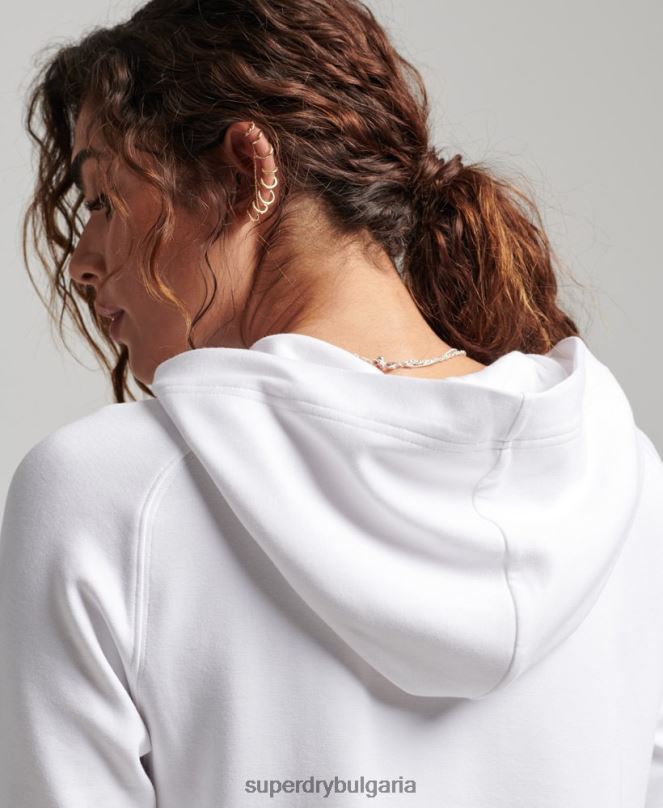 Superdry облекло N00H5853 бяло Жени модална мека качулка