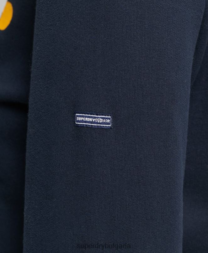 Superdry облекло N00H5854 военноморски флот Жени класически суичър с лого от 70-те на Cooper
