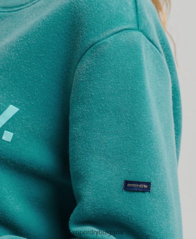 Superdry облекло N00H5860 син Жени винтидж core лого 80s crew суичър