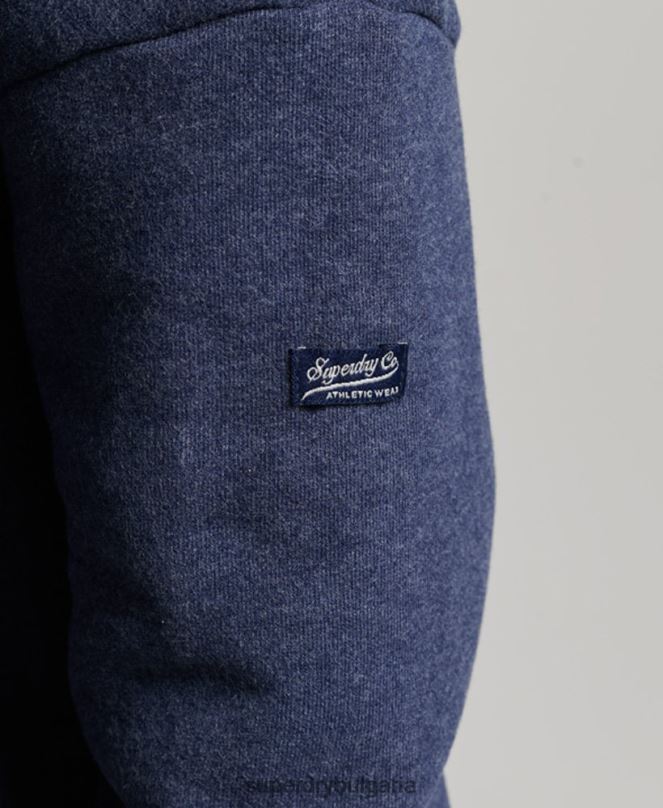 Superdry облекло N00H5869 военноморски флот Жени ретро колежанска качулка с цип