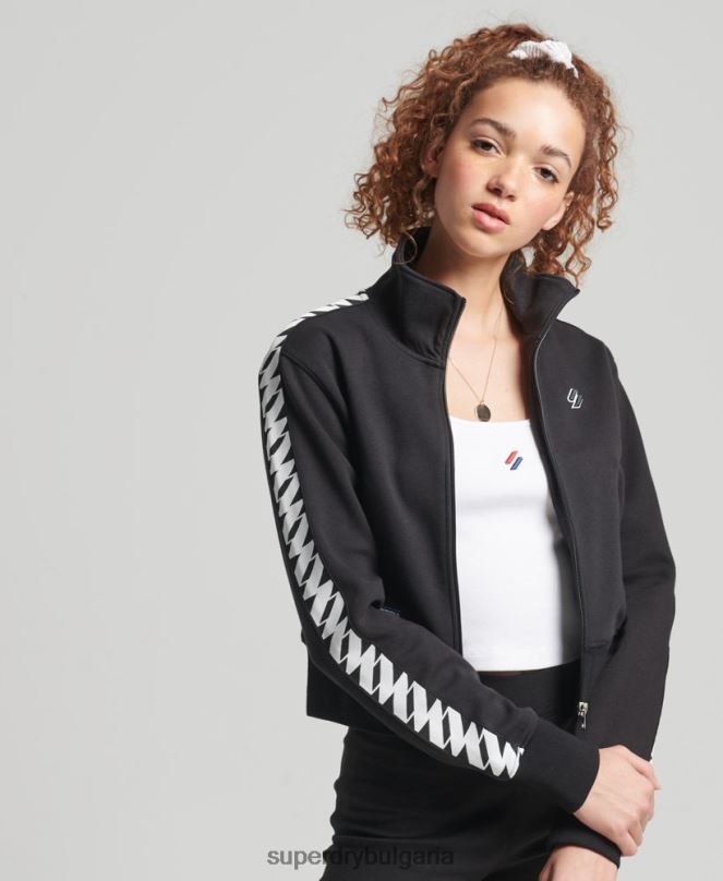 Superdry облекло N00H5878 черен Жени кодова лента отгоре
