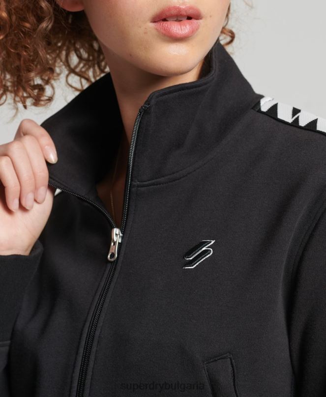 Superdry облекло N00H5878 черен Жени кодова лента отгоре