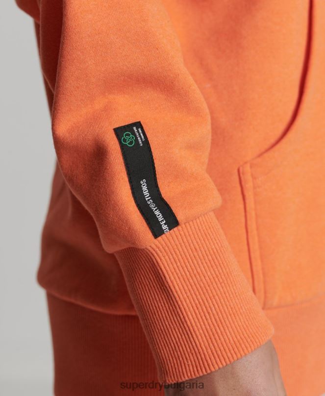 Superdry облекло N00H5905 оранжево Жени рециклирана градска качулка