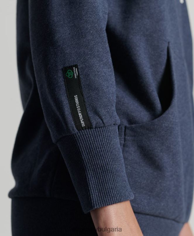 Superdry облекло N00H5906 син Жени рециклирана градска качулка
