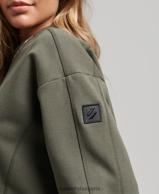 Superdry облекло N00H5921 каки Жени суитшърт на code tech crew