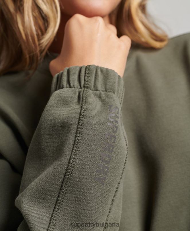 Superdry облекло N00H5921 каки Жени суитшърт на code tech crew