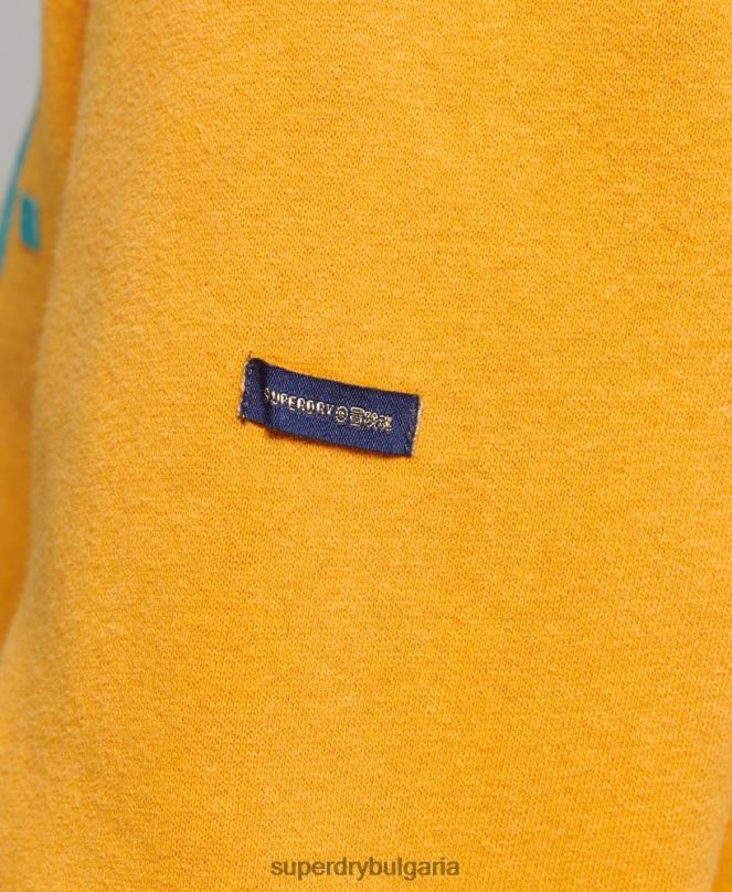 Superdry облекло N00H5939 злато Жени суичър с лого на 80-те