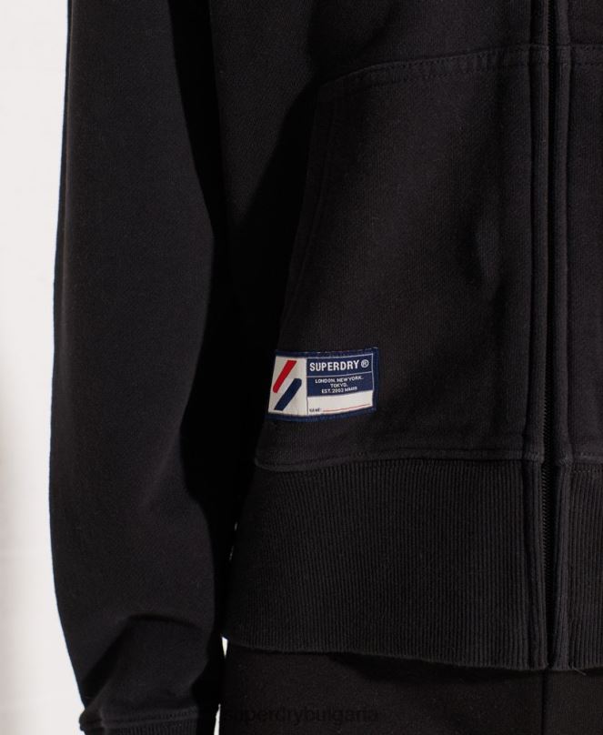 Superdry облекло N00H5944 черен Жени суичър с цип с код