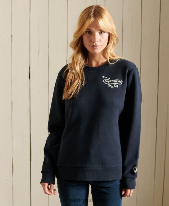 Superdry облекло N00H5946 военноморски флот Жени суичър гордост в занаятчийския екип