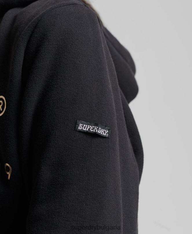 Superdry облекло N00H5985 черен Жени качулка интерес за място