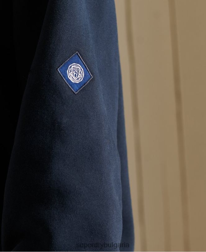 Superdry облекло N00H5998 военноморски флот Жени суитшърт Collegiate crew