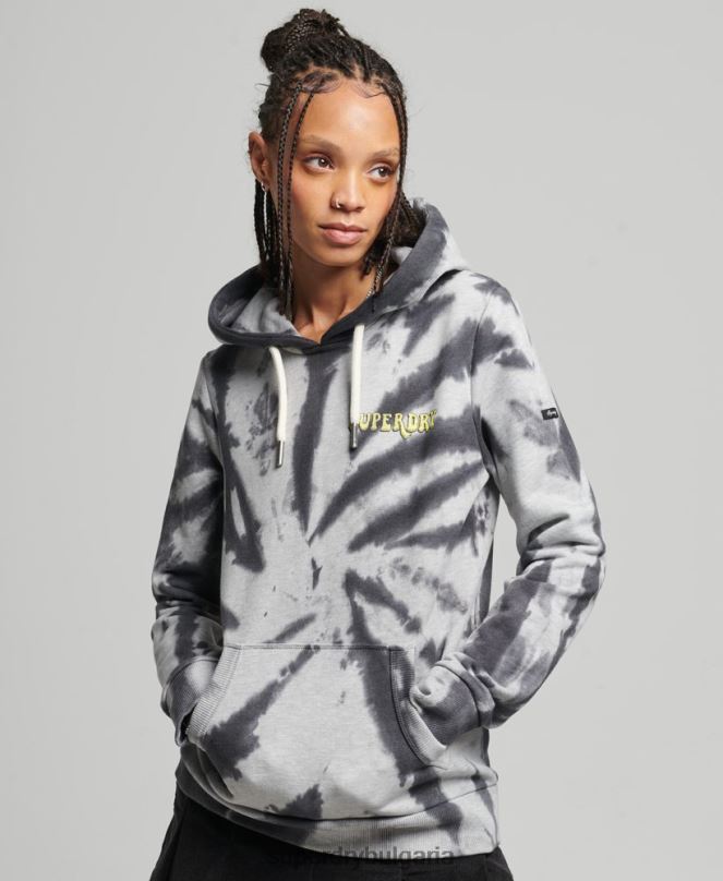 Superdry облекло N00H6020 сиво Жени суичър с горска графика