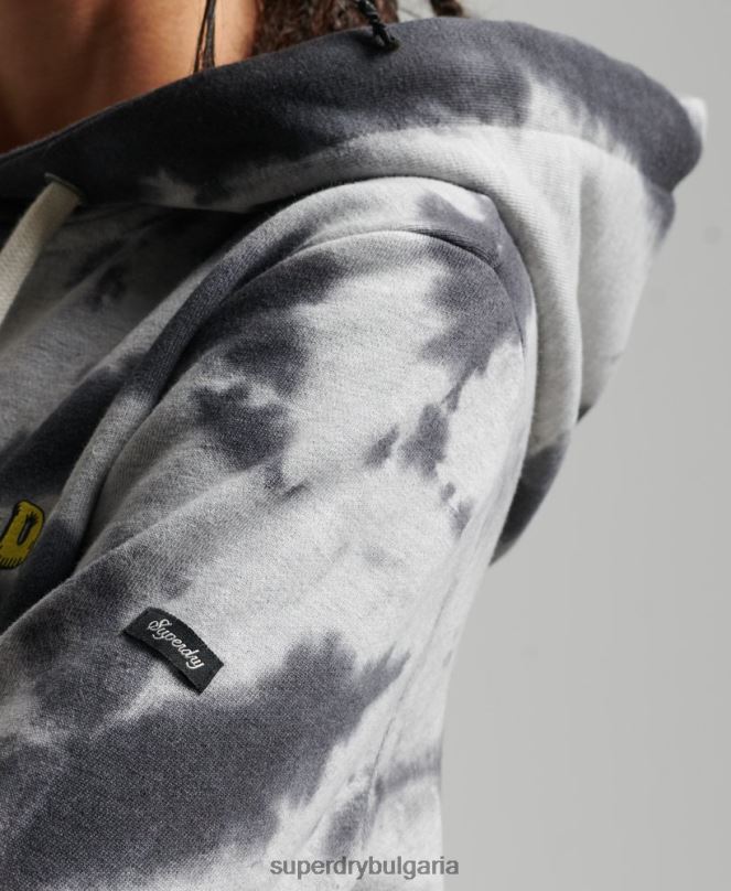 Superdry облекло N00H6020 сиво Жени суичър с горска графика