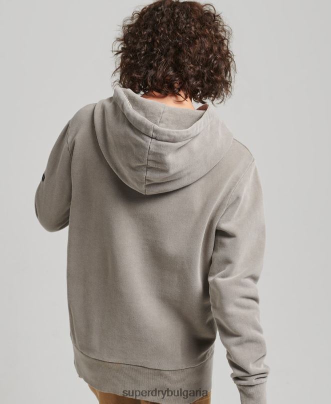 Superdry облекло N00H6036 каки Жени ретро суичър за мир и любов