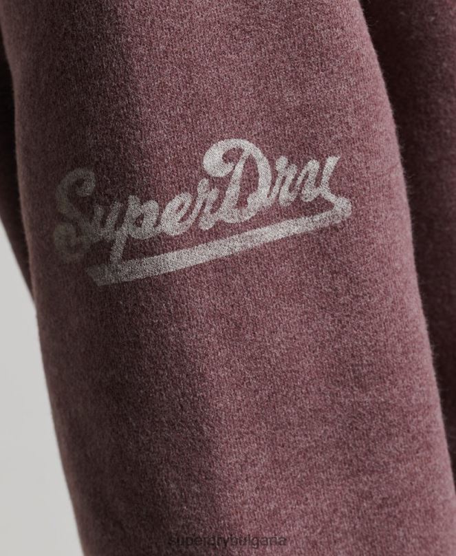 Superdry облекло N00H6043 червен Жени голямо горнище за лека атлетика с половин цип