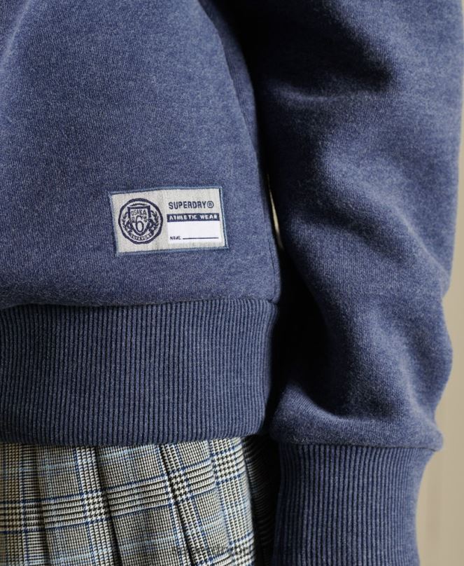 Superdry облекло N00H6054 син Жени огромен суитшърт за лека атлетика