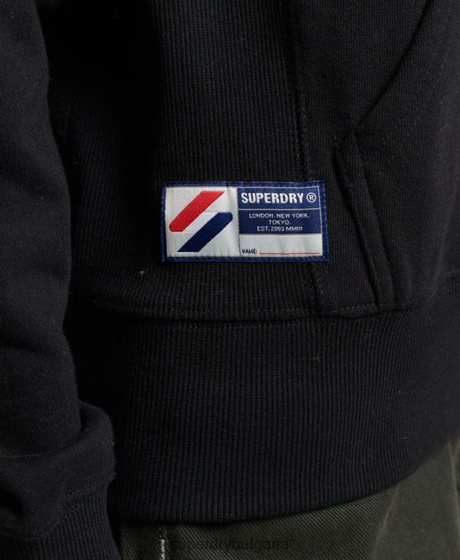 Superdry облекло N00H6066 черен Жени моно качулка с университетска арка