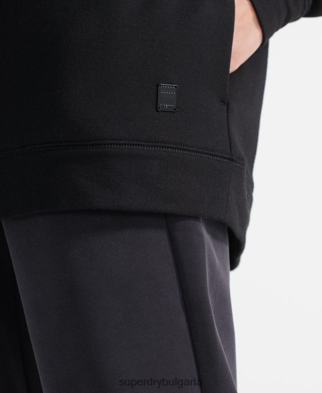 Superdry облекло N00H6080 черен Жени гъвкава спокойна качулка