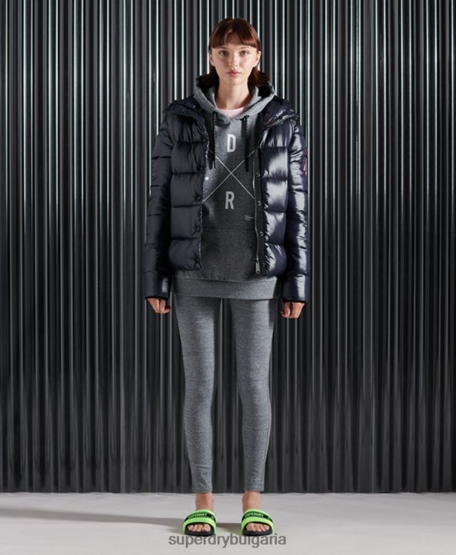 Superdry облекло N00H6088 сиво Жени излишна качулка