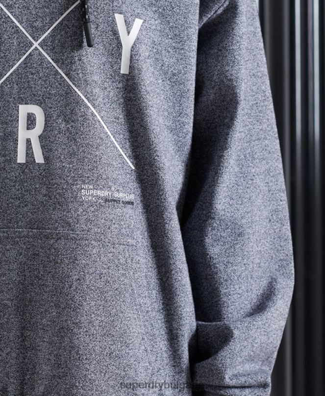 Superdry облекло N00H6088 сиво Жени излишна качулка