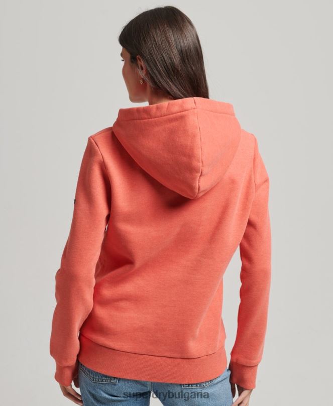 Superdry облекло N00H6116 оранжево Жени ретро купър носталгия качулка