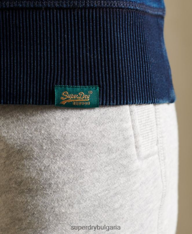 Superdry облекло N00H6120 тъмно синьо Жени винтидж суичър с лого crew