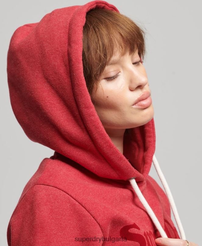 Superdry облекло N00H6126 червен Жени качулка интерес за място