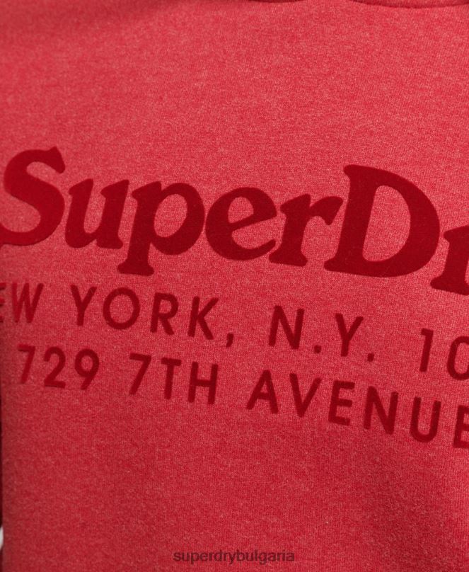 Superdry облекло N00H6126 червен Жени качулка интерес за място
