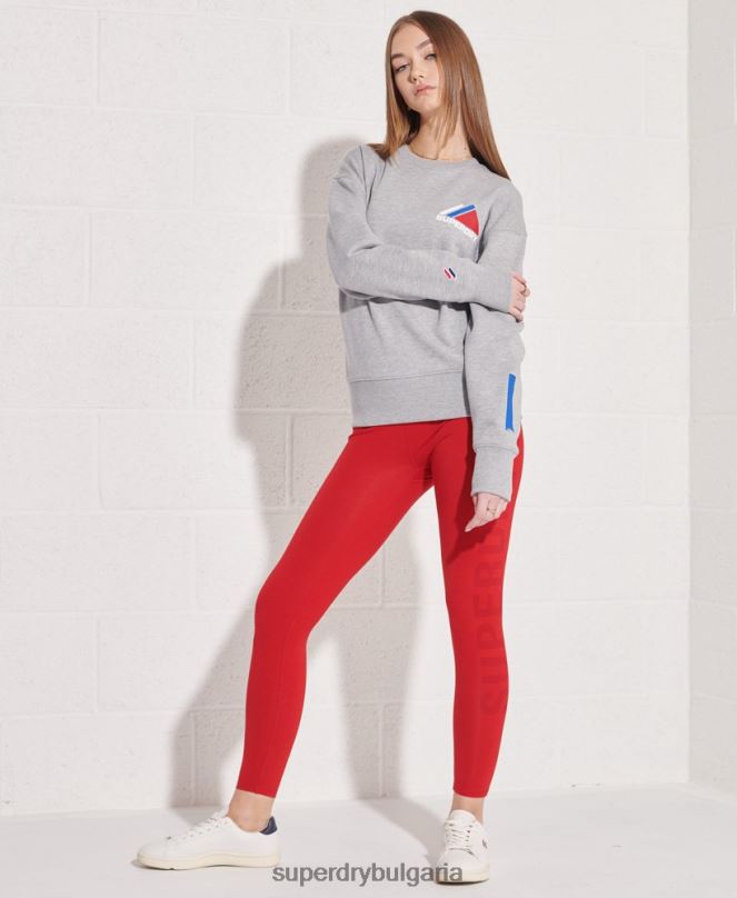 Superdry облекло N00H6148 сиво Жени суитшърт за планински спорт