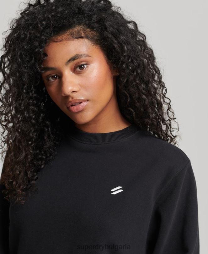 Superdry облекло N00H6349 черен Жени суитшърт от органичен памук