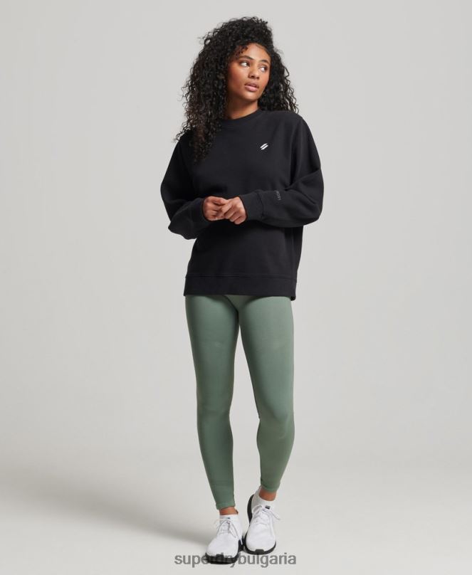Superdry облекло N00H6349 черен Жени суитшърт от органичен памук