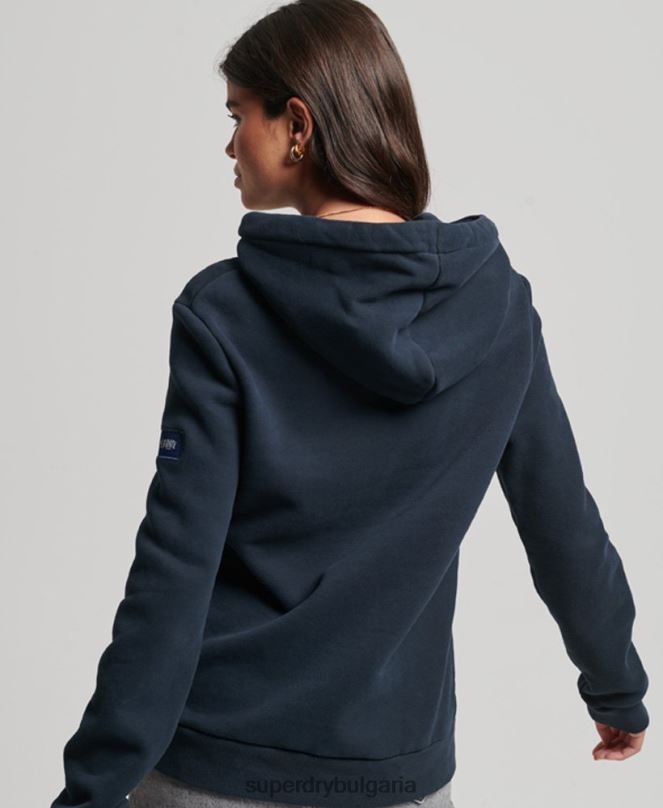 Superdry облекло N00H6773 военноморски флот Жени суичър с цветя в стил сценарий