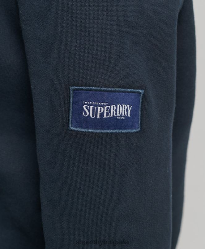 Superdry облекло N00H6773 военноморски флот Жени суичър с цветя в стил сценарий