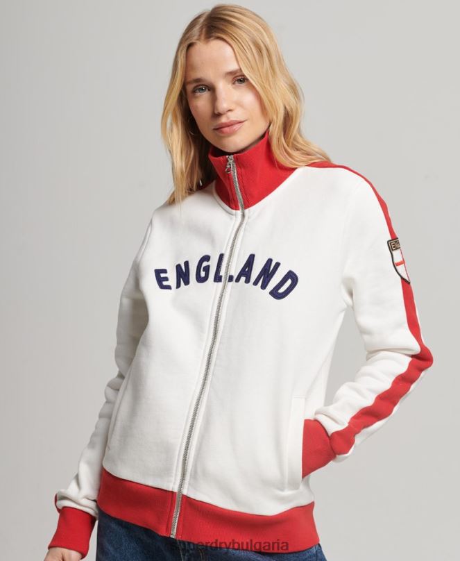 Superdry x Ringspun облекло N00H3302 бяло Жени топ футболна английска писта