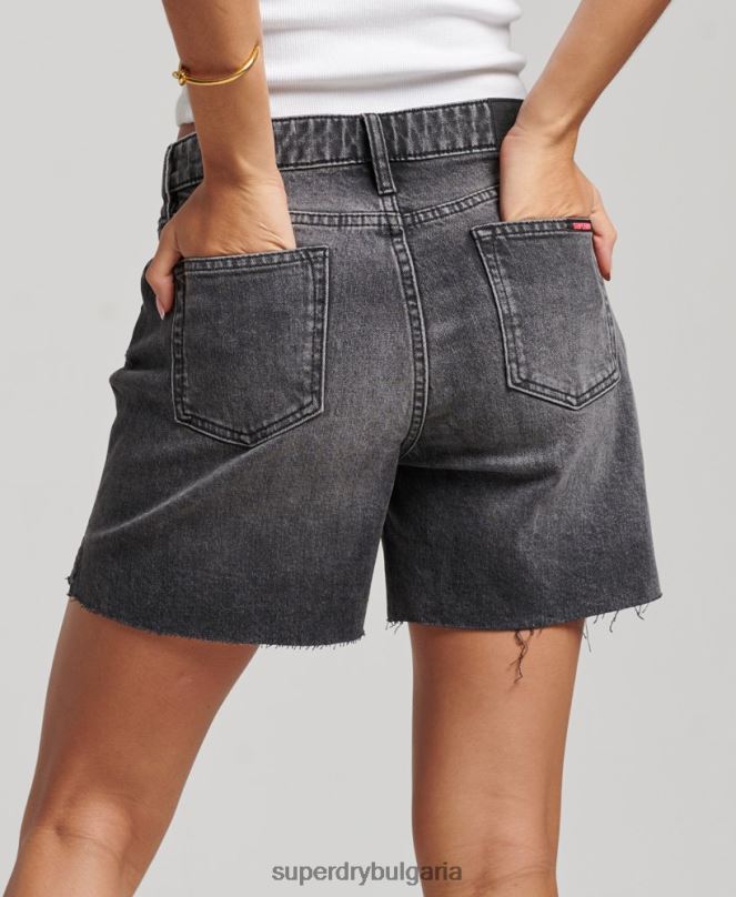 Superdry облекло N00H2158 черен Жени средна височина, отрязана късо