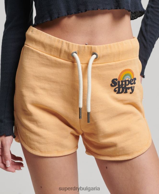 Superdry облекло N00H2167 кафяво Жени дъга шорти
