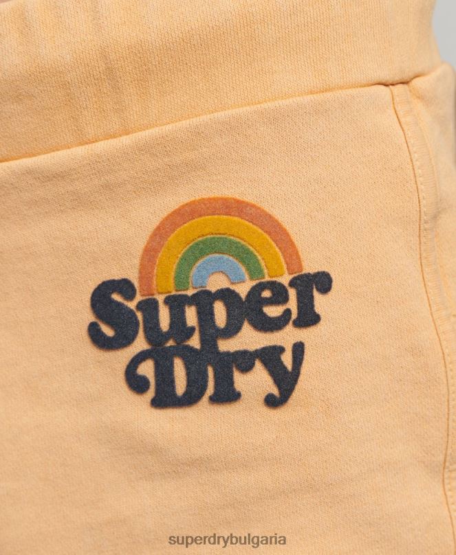 Superdry облекло N00H2167 кафяво Жени дъга шорти