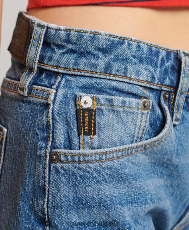 Superdry облекло N00H2212 тъмно синьо Жени средна височина, отрязана късо